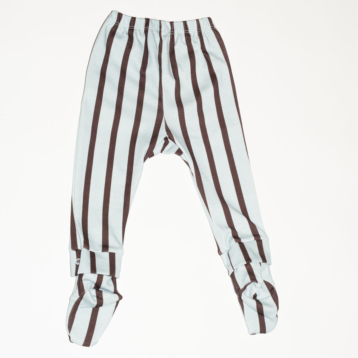 achterkant van de modulaire legging in baby blue stripe van besito baby