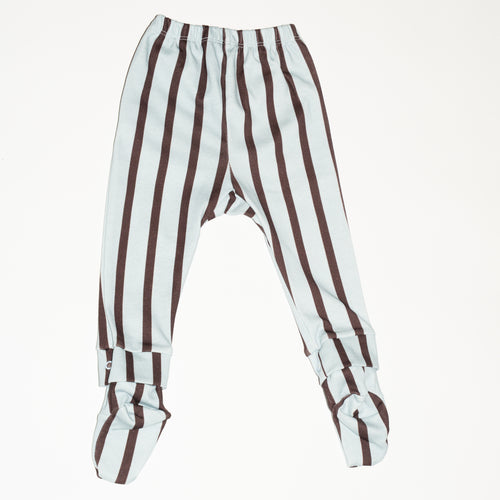 achterkant van de modulaire legging in baby blue stripe van besito baby