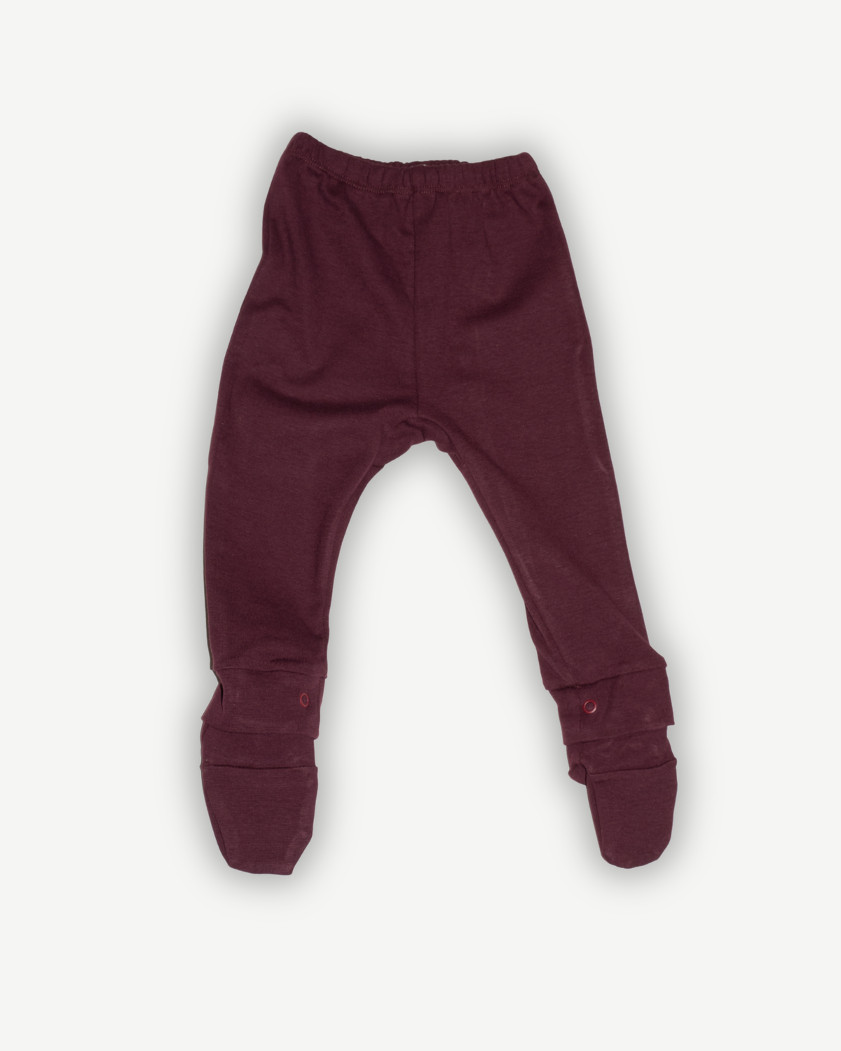 achterkant van de chocolate bordeaux burgundy legging van besito baby