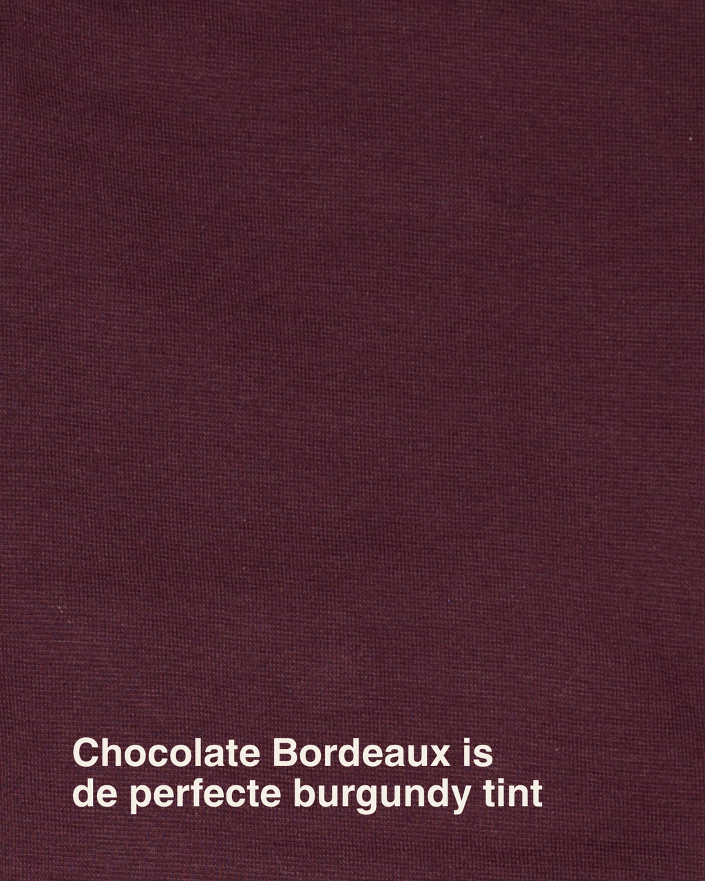 een close up van de chocolate bordeaux print voor de setjes